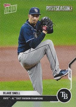 2020 Topps Now Postseason Tampa Bay Rays #PS-21 Blake Snell Front