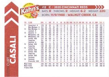 2020 Kahn's Cincinnati Reds #NNO Curt Casali Back