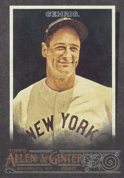 2020 Topps Allen & Ginter X #11 Lou Gehrig Front