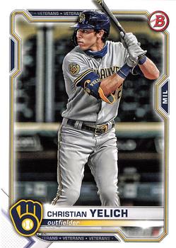 2021 Bowman #24 Christian Yelich Front