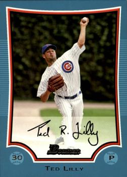 2009 Bowman - Blue #17 Ted Lilly Front