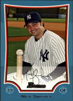 2009 Bowman - Blue #124 Nick Swisher Front