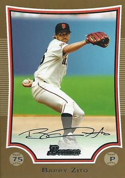2009 Bowman - Gold #77 Barry Zito Front