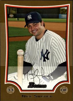 2009 Bowman - Gold #124 Nick Swisher Front