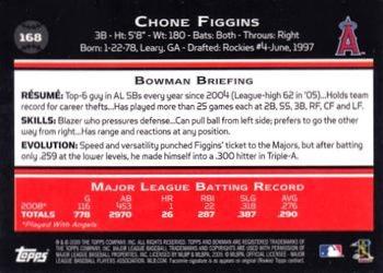 2009 Bowman - Gold #168 Chone Figgins Back