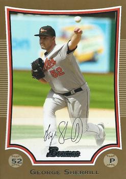 2009 Bowman - Gold #178 George Sherrill Front