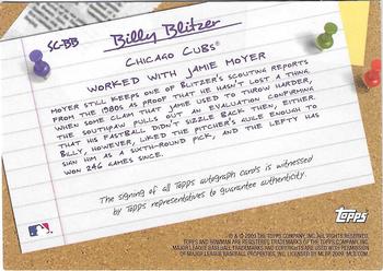 2009 Bowman - Major League Scout Autographs #SC-BB Billy Blitzer Back