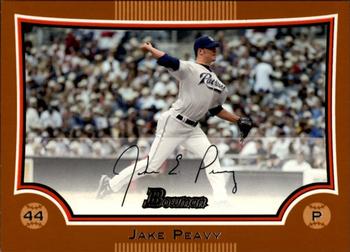 2009 Bowman - Orange #146 Jake Peavy Front