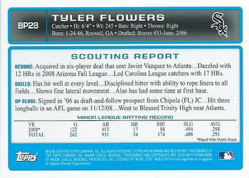 2009 Bowman - Prospects #BP23 Tyler Flowers Back