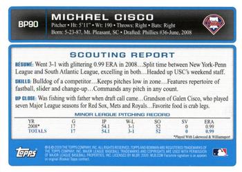 2009 Bowman - Prospects #BP90 Michael Cisco Back