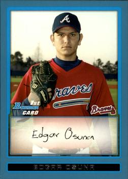 2009 Bowman - Prospects Blue #BP33 Edgar Osuna Front