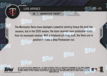 2020 Topps Now Postseason Minnesota Twins #PS-45 Luis Arraez Back
