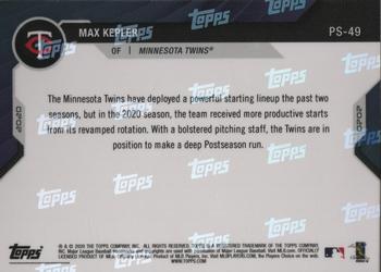 2020 Topps Now Postseason Minnesota Twins #PS-49 Max Kepler Back