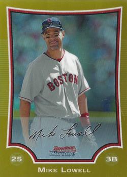 2009 Bowman Chrome - Gold Refractors #142 Mike Lowell Front