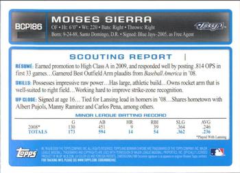 2009 Bowman Chrome - Prospects #BCP186 Moises Sierra Back