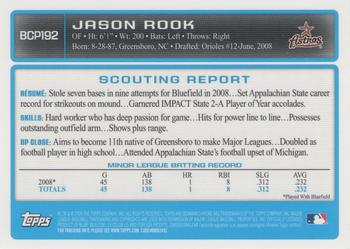 2009 Bowman Chrome - Prospects #BCP192 Jason Rook Back