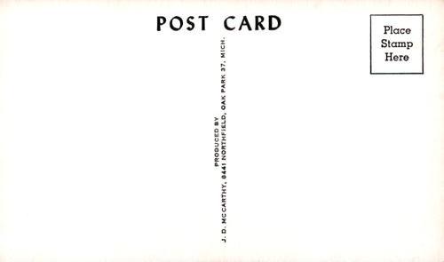1961 JD McCarthy Postcards #NNO Albie Pearson Back