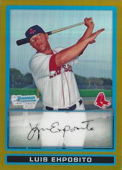 2009 Bowman Chrome - Prospects Gold Refractors #BCP187 Luis Exposito Front
