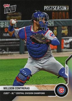 2020 Topps Now Postseason Chicago Cubs #PS-96 Willson Contreras Front
