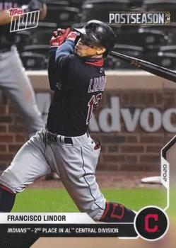 2020 Topps Now Postseason Cleveland Indians #PS-81 Francisco Lindor Front