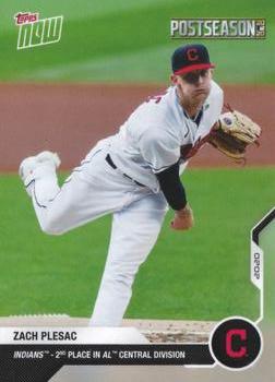 2020 Topps Now Postseason Cleveland Indians #PS-85 Zach Plesac Front