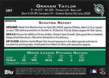 2009 Bowman Chrome - Refractors #197 Graham Taylor Back
