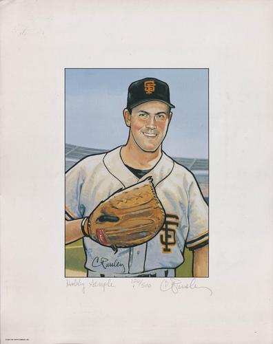 1990 Bowman - Lithographs Hobby Samples 11x14 #NNO Will Clark Front