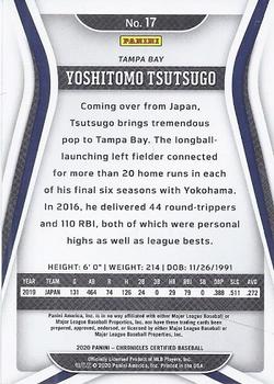 2020 Panini Chronicles - Certified #17 Yoshitomo Tsutsugo Back