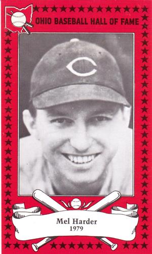 1982-91 Ohio Baseball Hall of Fame #37 Mel Harder Front