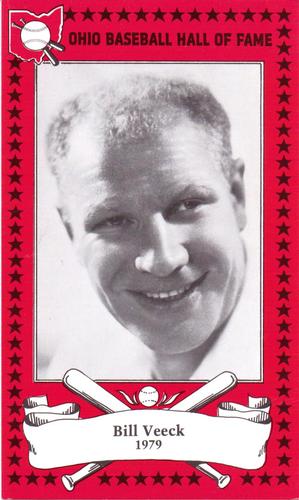 1982-91 Ohio Baseball Hall of Fame #44 Bill Veeck Front