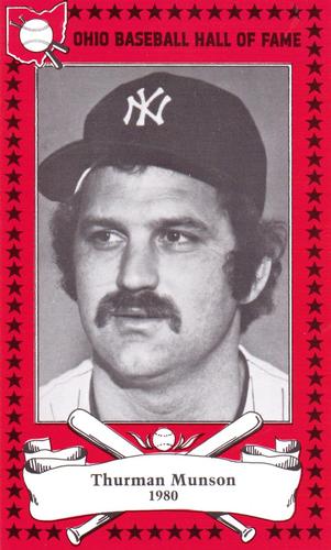 1982-91 Ohio Baseball Hall of Fame #50 Thurman Munson Front
