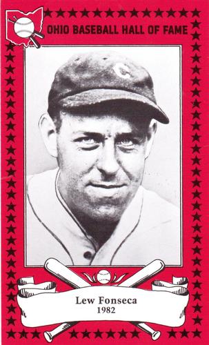 1982-91 Ohio Baseball Hall of Fame #61 Lew Fonseca Front