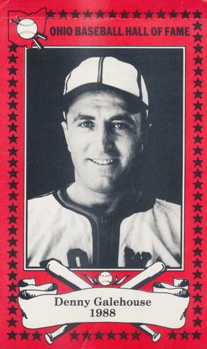 1982-91 Ohio Baseball Hall of Fame #91 Denny Galehouse Front