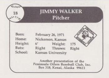1992 Peninsula Oilers #7 Jimmy Walker Back