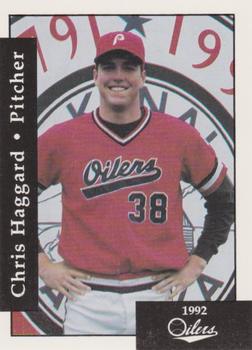 1992 Peninsula Oilers #25 Chris Haggard Front