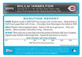 2009 Bowman Draft Picks & Prospects - Chrome Prospects #BDPP2 Billy Hamilton Back