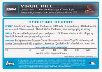 2009 Bowman Draft Picks & Prospects - Chrome Prospects #BDPP4 Virgil Hill Back