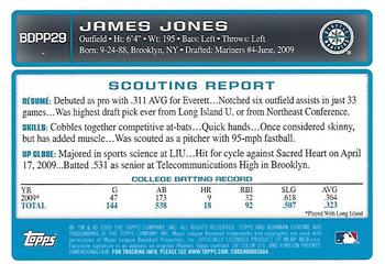 2009 Bowman Draft Picks & Prospects - Chrome Prospects #BDPP29 James Jones Back