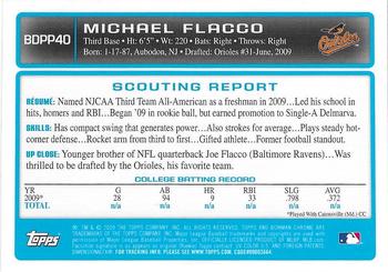 2009 Bowman Draft Picks & Prospects - Chrome Prospects #BDPP40 Michael Flacco Back