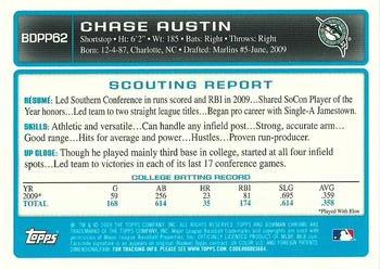 2009 Bowman Draft Picks & Prospects - Chrome Prospects #BDPP62 Chase Austin Back