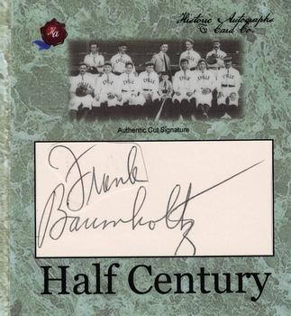 2020 Historic Autographs Half Century - Era III (1942-1949) #NNO Frank Baumholtz Back