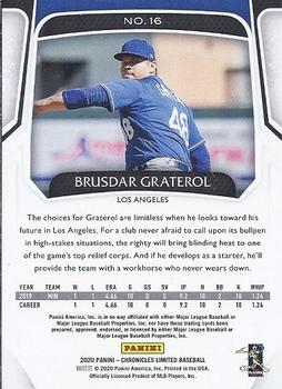 2020 Panini Chronicles - Limited #16 Brusdar Graterol Back