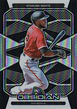 2020 Panini Chronicles - Obsidian #60 Starling Marte Front