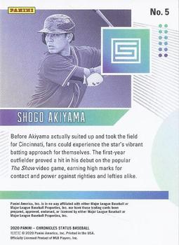 2020 Panini Chronicles - Status #5 Shogo Akiyama Back