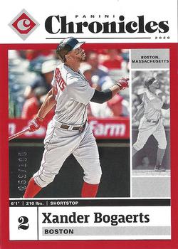 2020 Panini Chronicles - Red #21 Xander Bogaerts Front