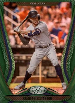 2020 Panini Chronicles - Certified Green #4 Giancarlo Stanton Front