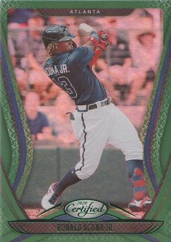 2020 Panini Chronicles - Certified Green #13 Ronald Acuna Jr. Front