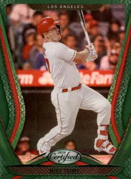 2020 Panini Chronicles - Certified Green #14 Mike Trout Front