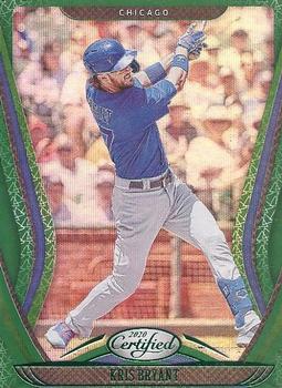 2020 Panini Chronicles - Certified Green #15 Kris Bryant Front