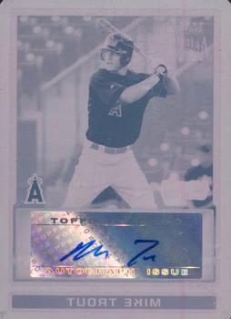 2009 Bowman Draft Picks & Prospects - Chrome Prospects Printing Plates Magenta #BDPP89 Mike Trout Front